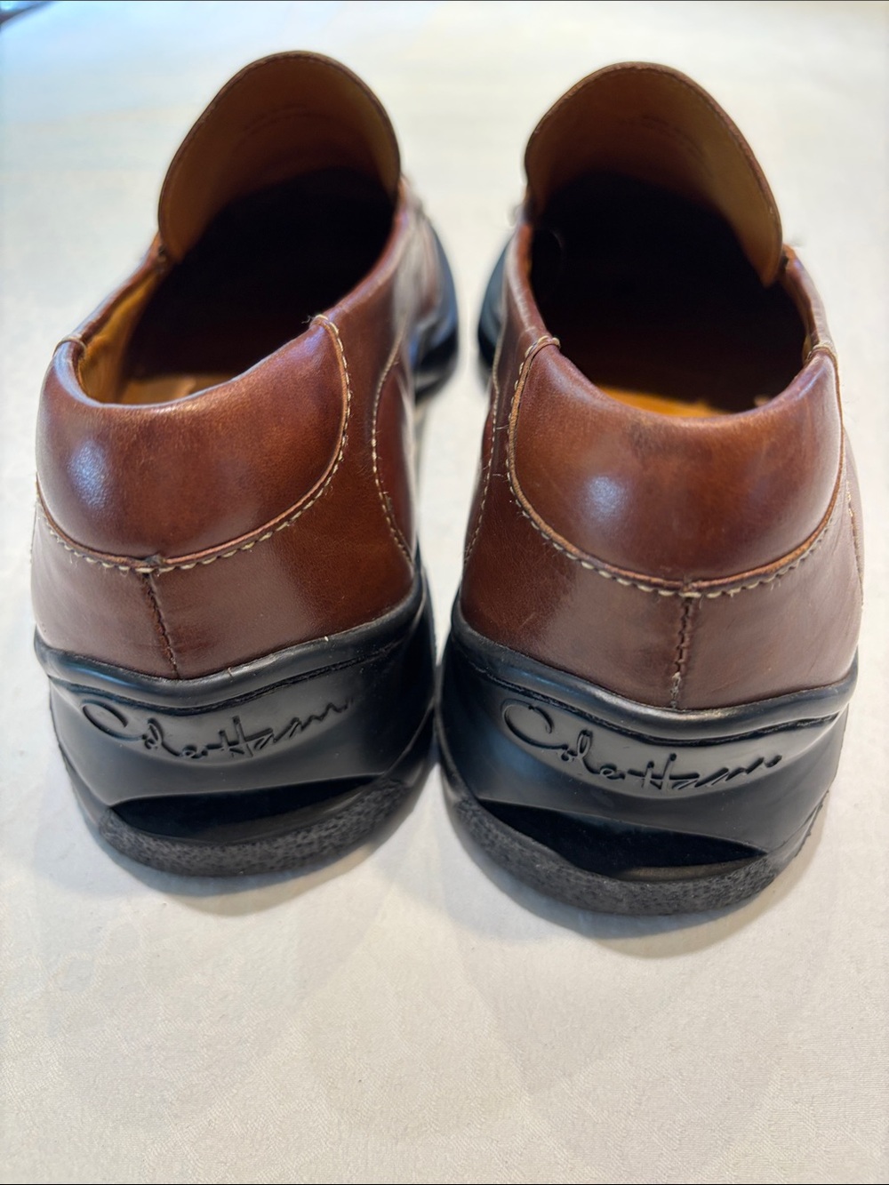 Classic Men's Nike Air Penny Loafers in Brown - Picture 4 of 9